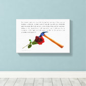 ROOS EN HAMER CANVAS AFDRUK (Insitu (Houten vloer))