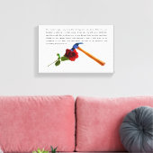 ROOS EN HAMER CANVAS AFDRUK (Insitu (Woonkamer))