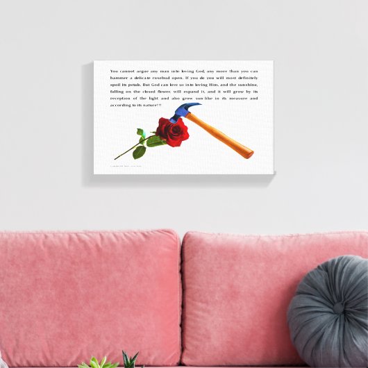 ROOS EN HAMER CANVAS AFDRUK (Insitu (Woonkamer))