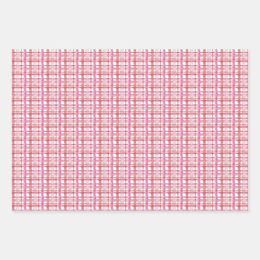 Roos en hart gepatterd inpakpapier vel (Voorkant 3)