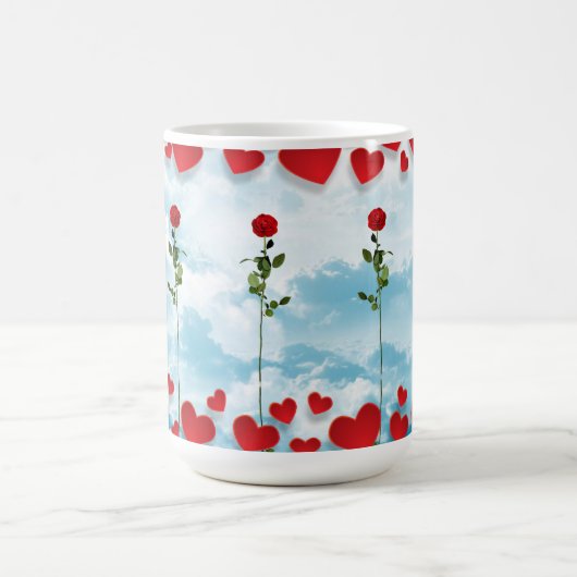 Roos en hart mok Valentijn (Center)