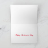 Roos en harten feestdagen kaart (Binnen)