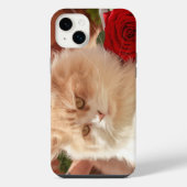 Roos en kat iPhone 14 plus hoesjes iPhone Hoesje (Achterkant)