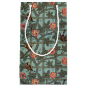 Roos en kleine vogel, William Morris Klein Cadeauzakje (Voorkant)