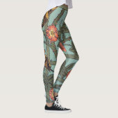 Roos en kleine vogel, William Morris Leggings (Rechts)