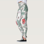 Roos en kleine vogel, William Morris Leggings (Links)