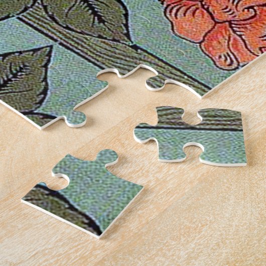 Roos en kleine vogel, William Morris Legpuzzel (Zijkant)