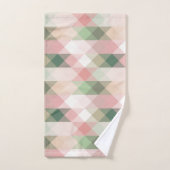 Roos- en KreemFloral Waterverf Geometrische handdo Bad Handdoek (Handdoek)