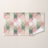 Roos- en KreemFloral Waterverf Geometrische handdo Bad Handdoek (Handdoek)