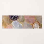 Roos en Kristal Quartz, Paarse Amethyst Yoga Mat (Voorkant (horizontaal))