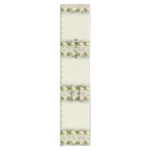  Roos- en Lace Wedding Table Runner Korte Tafelloper (Voorkant)