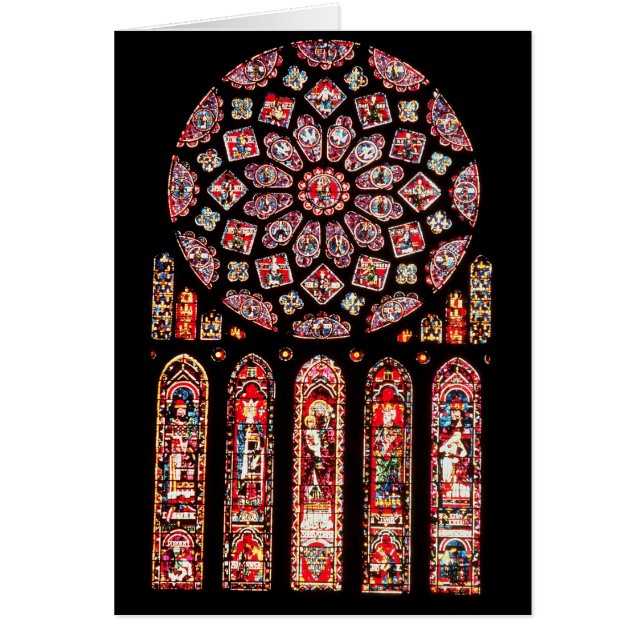 Roos en lancetramen uit de noordwand (Voorkant)