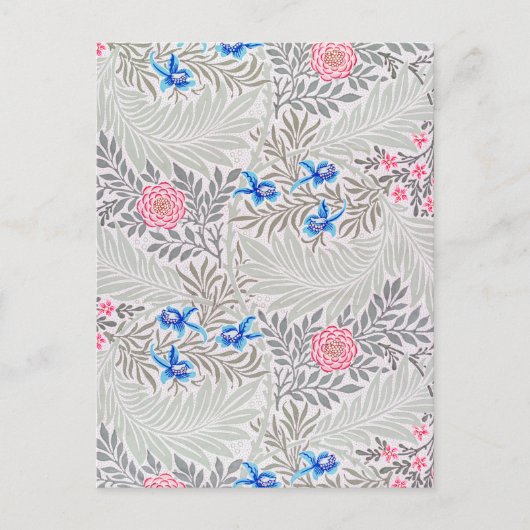 Roos en Larkspur, William Morris Briefkaart (Voorkant)