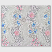 Roos en Larkspur, William Morris Cadeaupapier (Vlak)