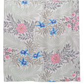 Roos en Larkspur, William Morris Douchegordijn (Voorkant)