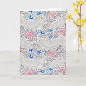 Roos en Larkspur, William Morris Kaart (Gele Bloem)