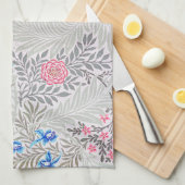 Roos en Larkspur, William Morris Theedoek (Quarter Fold)