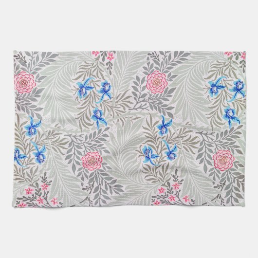 Roos en Larkspur, William Morris Theedoek (Horizontaal)