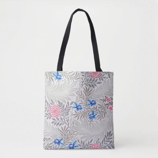 Roos en Larkspur, William Morris Tote Bag (Voorkant)