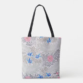 Roos en Larkspur, William Morris Tote Bag (Achterkant)