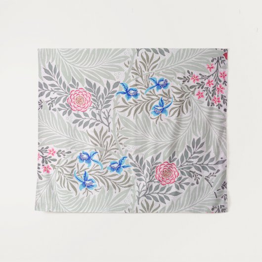 Roos en Larkspur, William Morris Wandkleed (Voorkant (horizontaal))