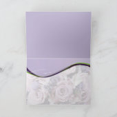  roos en lavender wenskaart bedankkaart (Binnen)