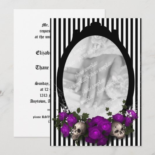 Roos en Lijst Gothic Kaart (Voorkant / Achterkant)