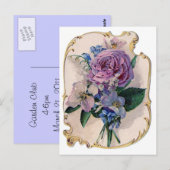 Roos en Lily of the Valley Briefkaart (Voorkant / Achterkant)