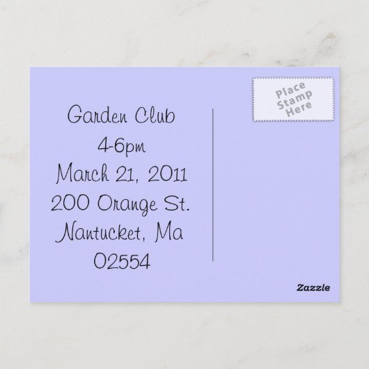 Roos en Lily of the Valley Briefkaart (Achterkant)