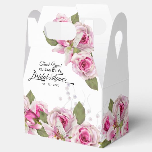 Roos en Lily Pink Vrijgezellenfeest Bedankdoosjes (Geopend)