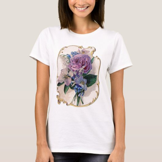  Roos en Lily van de vallei T-shirt (Voorkant)