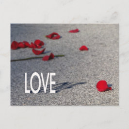 ROOS en LOVE Briefkaart