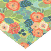 Roos en mama op Robin's Egg Blue Table Runner Lange Tafelloper (Hoek)