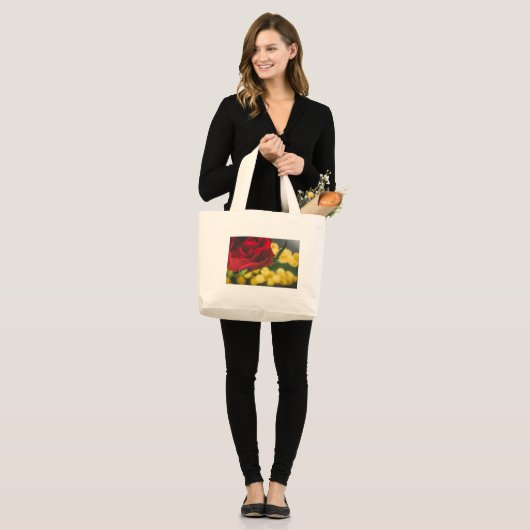 Roos en moslims grote tote bag (Voorkant (model))