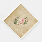  Roos en muzieknoten Papier Diner Servet (Hoek)