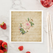  Roos en muzieknoten Papier Diner Servet (Insitu)