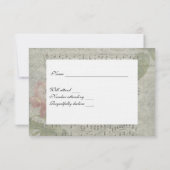 Roos- en muziekprogramma met envelop RSVP Kaartje (Achterkant)