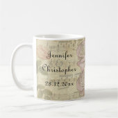  Roos en muziekscore trouwset Koffiemok (Links)