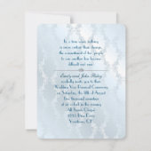 Roos en Pearl Bouquet Vow Renewal Kaart (Achterkant)