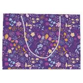 Roos en petroleumether groot cadeauzakje (Achterkant)