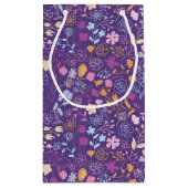 Roos en petroleumether klein cadeauzakje (Achterkant)