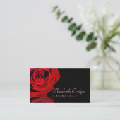 Roos en reflectie visitekaartje (Staand voorkant)