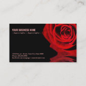 Roos en reflectie visitekaartje (Achterkant)