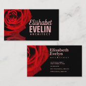 Roos en reflectie y67 visitekaartje (Voorkant / Achterkant)