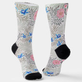Roos en Ridderspoor, William Morris Sokken (Gebogen)