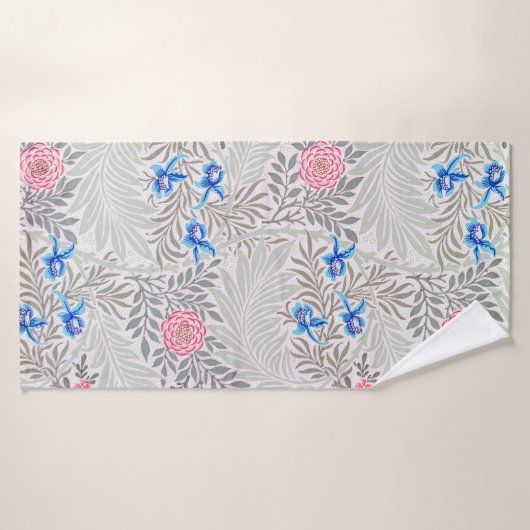 Roos en Ritterspoor, William Morris Badhanddoek (Badhanddoek)