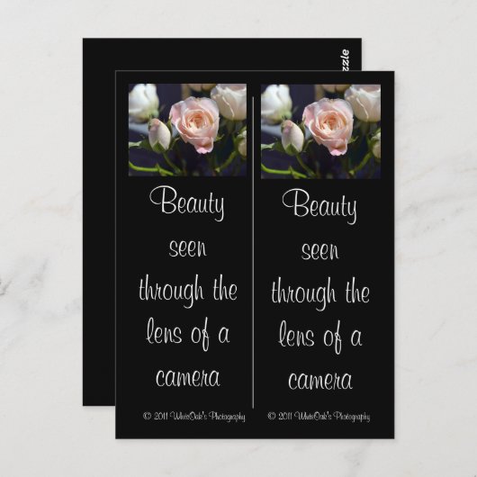 Roos en Roos Bud Bladwijzer Briefkaart (Voorkant / Achterkant)