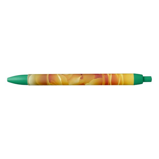 roos en roosknop zwarte inkt pen (Voorkant)