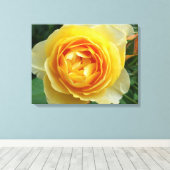 roos en rosebud canvas afdruk (Insitu (Houten vloer))