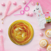 roos en rosebud papieren bordje (Feest)